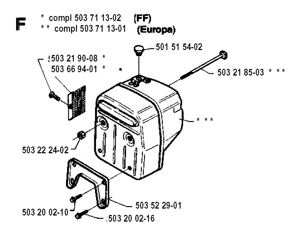 Explosionszeichnung Ersatzteile