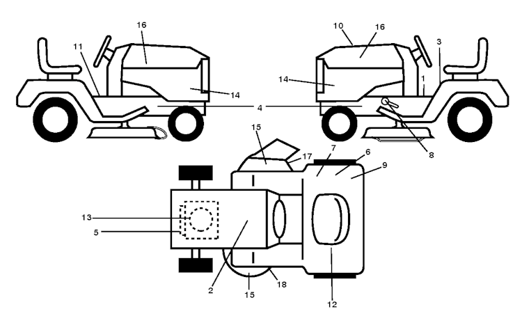 Husqvarna Gartentraktoren 96041017302 YTH2242TDF
