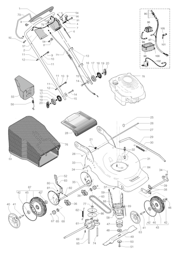 Husqvarna Rasenmäher gelegentliche Nutzung 965159401 R 147SE
