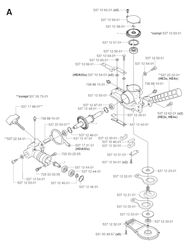 Husqvarna Heckenscheren/Stabheckenscheren 20040100001 326HDA55x