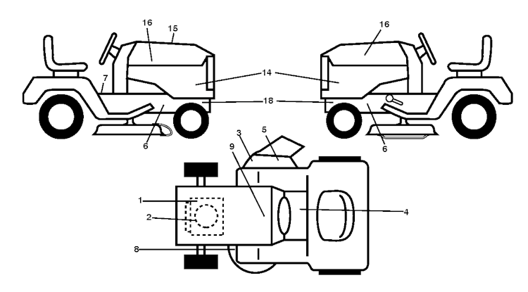 Husqvarna Gartentraktoren 960410372 TS 346