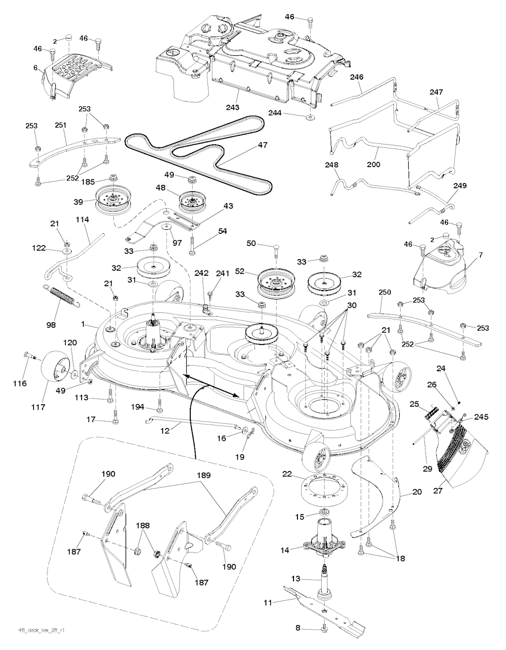 Explosionszeichnung Ersatzteile