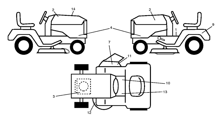 Husqvarna Gartentraktoren LT19538, 96041027500, 2011-08