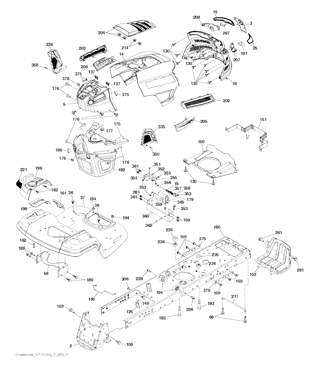 Explosionszeichnung Ersatzteile