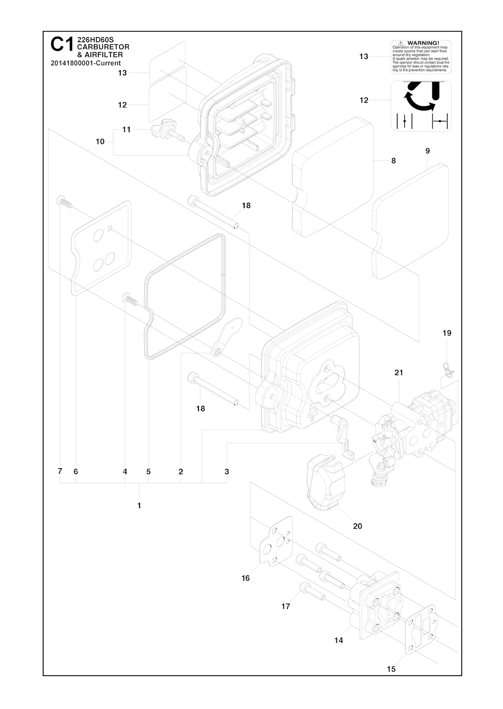 Explosionszeichnung Ersatzteile