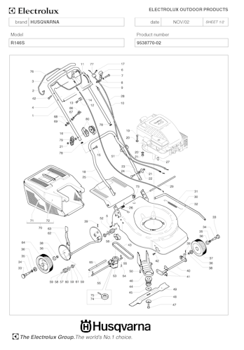 Husqvarna Rasenmäher gelegentliche Nutzung ROYAL146 S, 953877002, 2003-01