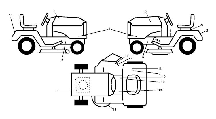 Husqvarna Gartentraktoren 96041005101 LTH1797