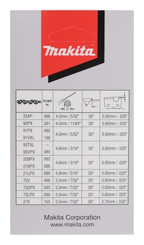 Makita Sägekette 95VPX 38cm 191H23-8