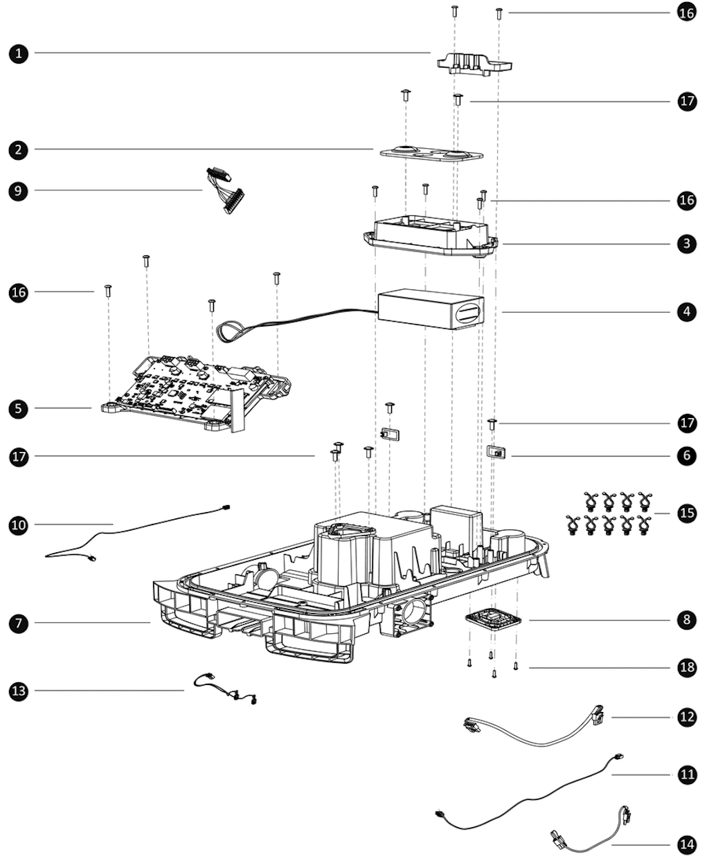 Explosionszeichnung Ersatzteile