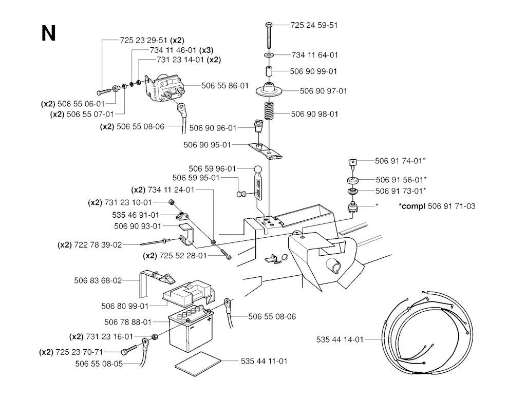Explosionszeichnung Ersatzteile
