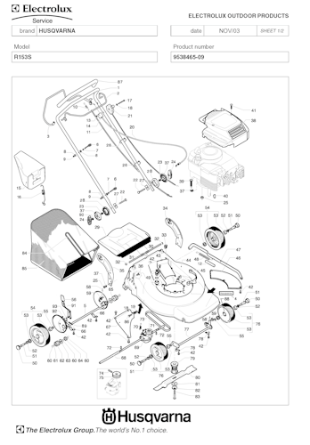 Husqvarna Rasenmäher gelegentliche Nutzung 953846509 R 153S