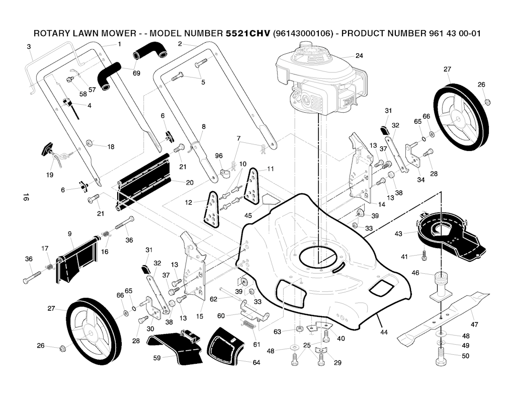 Explosionszeichnung Ersatzteile
