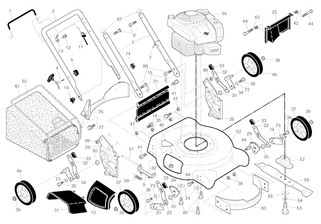 Explosionszeichnung Ersatzteile