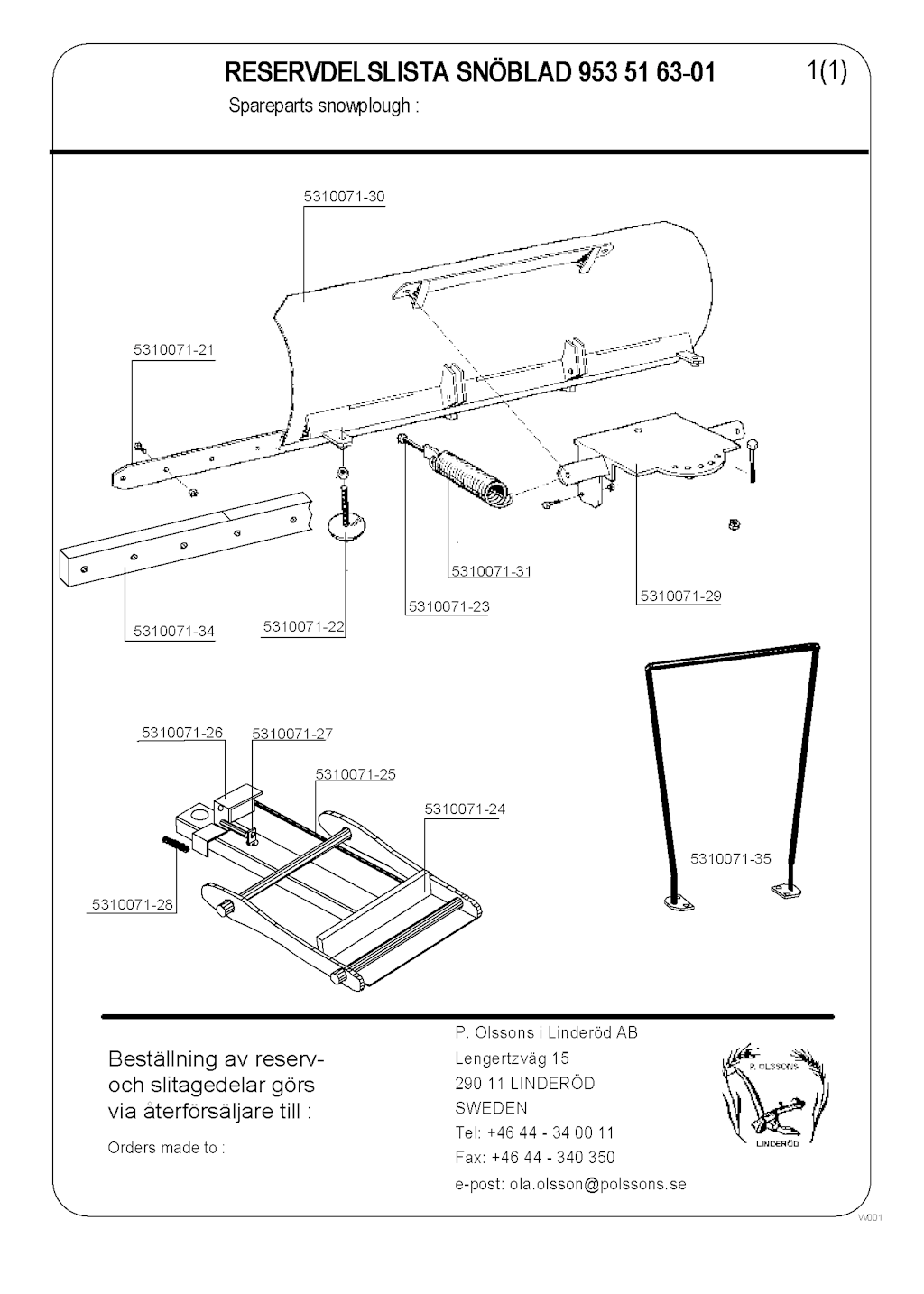 Explosionszeichnung Ersatzteile