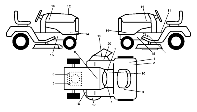 Husqvarna Gartentraktoren 96041026403 YTH2648TDRF
