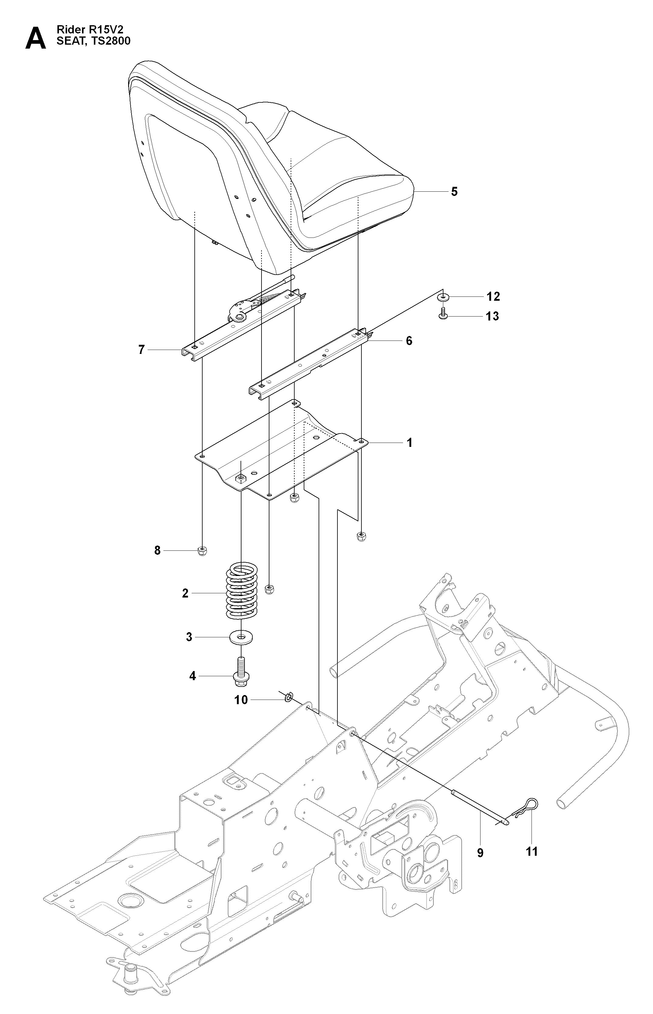 Husqvarna Rider 965200701 Rider 15V2