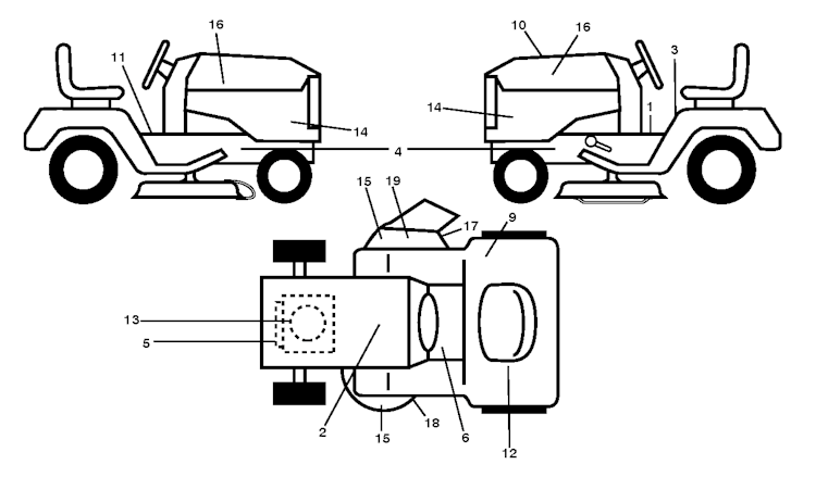 Husqvarna Gartentraktoren 96041023704 YTH2242TDRF