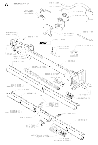 Husqvarna Rasentrimmer 225 L, 19962200001-19970500000