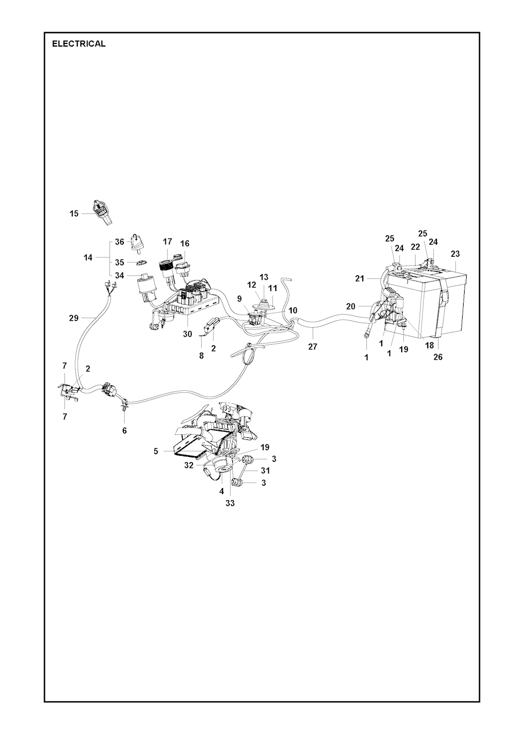 Explosionszeichnung Ersatzteile