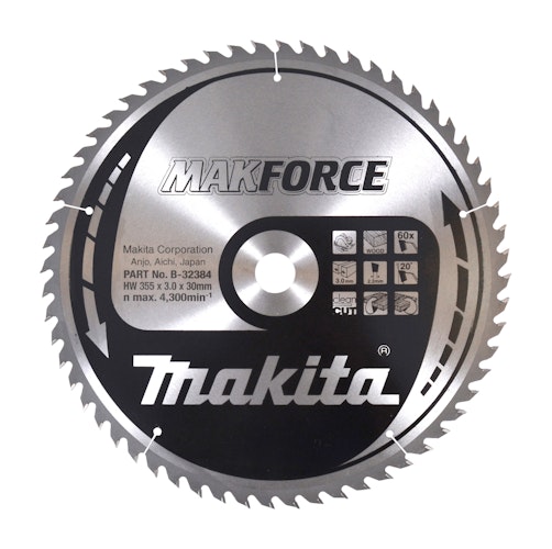 Makita MAKFORCE Sägeb. 355x30x60Z B-32384