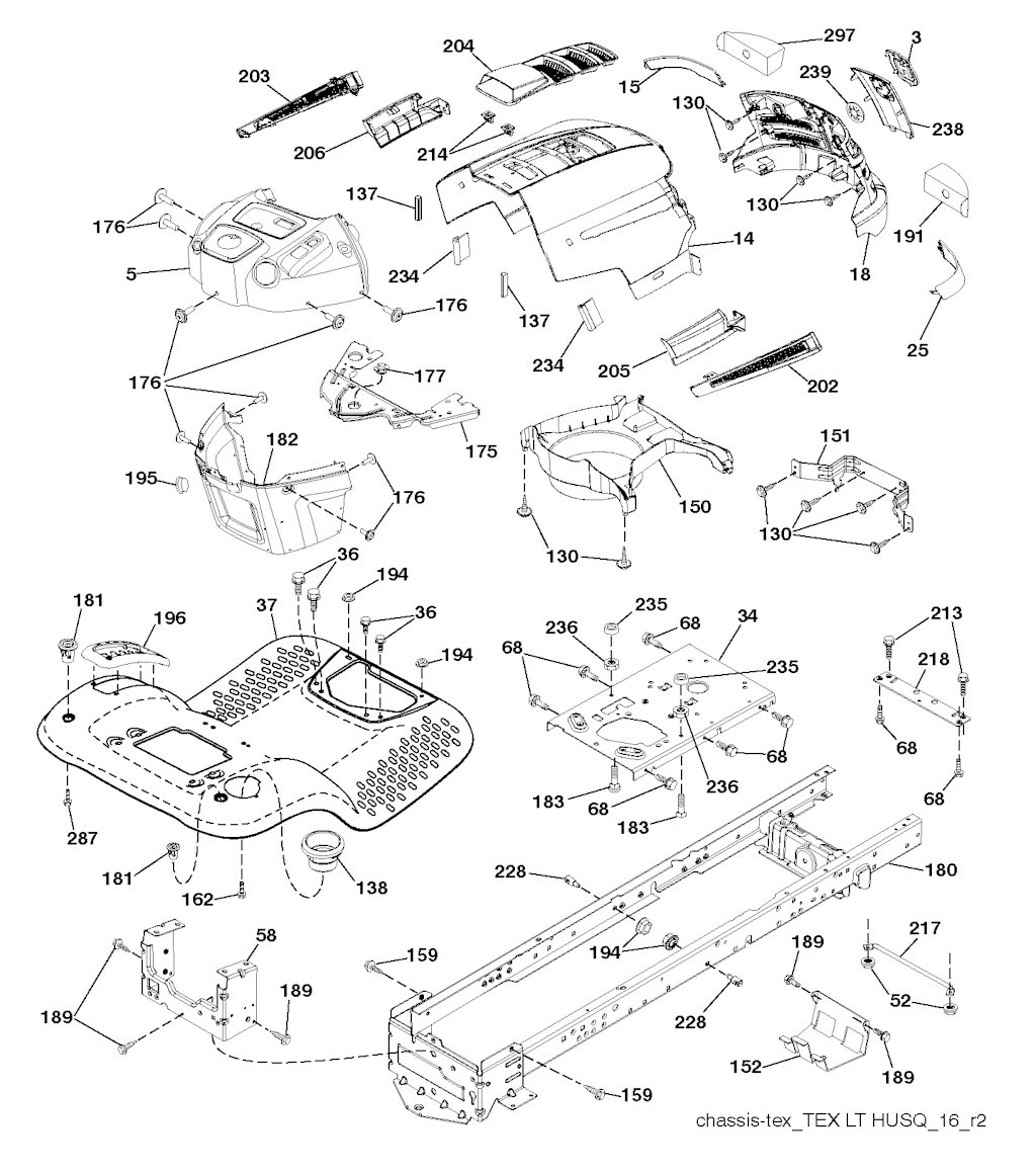 Explosionszeichnung Ersatzteile