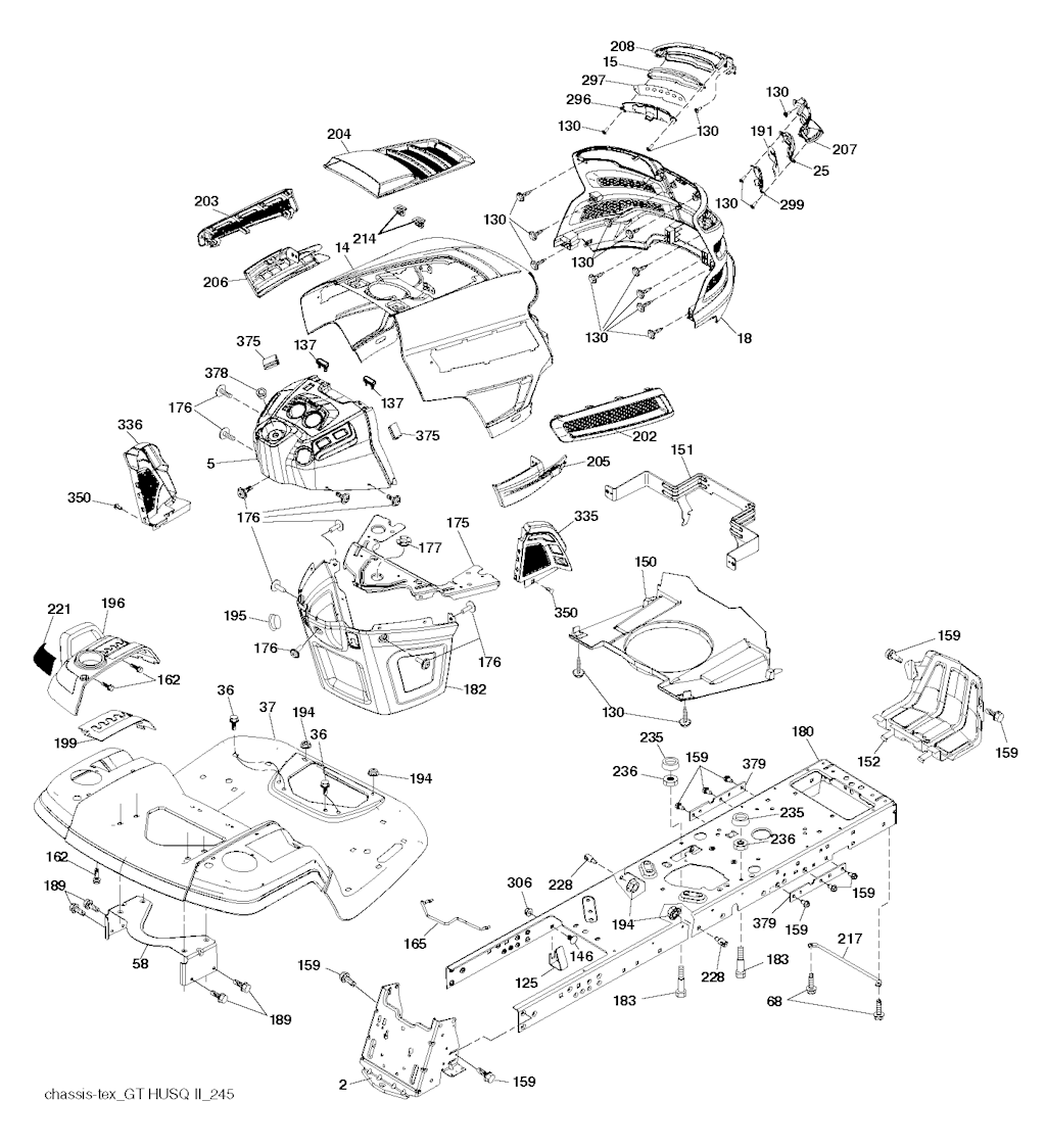 Explosionszeichnung Ersatzteile