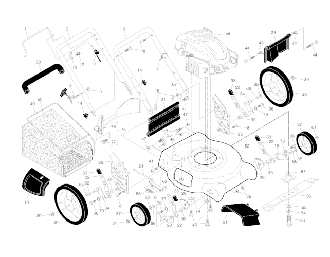 Husqvarna Rasenmäher gelegentliche Nutzung 6021 P, 917384511, 2010-03