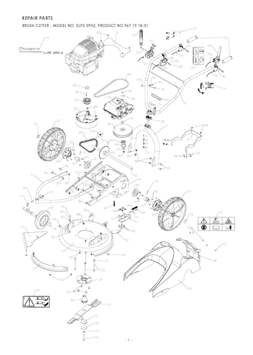 Husqvarna Rasenmäher kommerzielle Nutzung 967191801 ELITE SPH 2