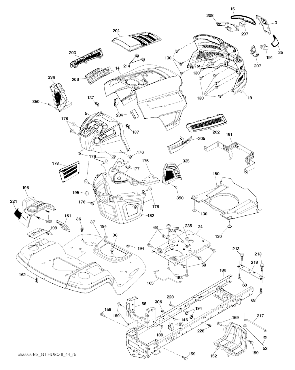 Explosionszeichnung Ersatzteile