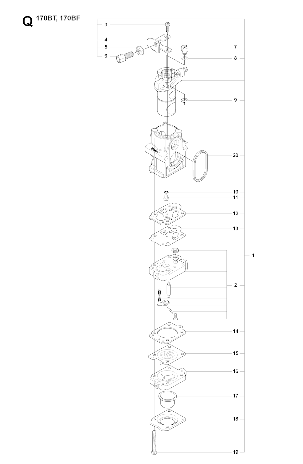 Explosionszeichnung Ersatzteile