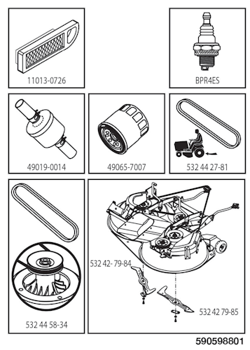 Husqvarna Gartentraktoren TC 238, 96051016300, 2017-02