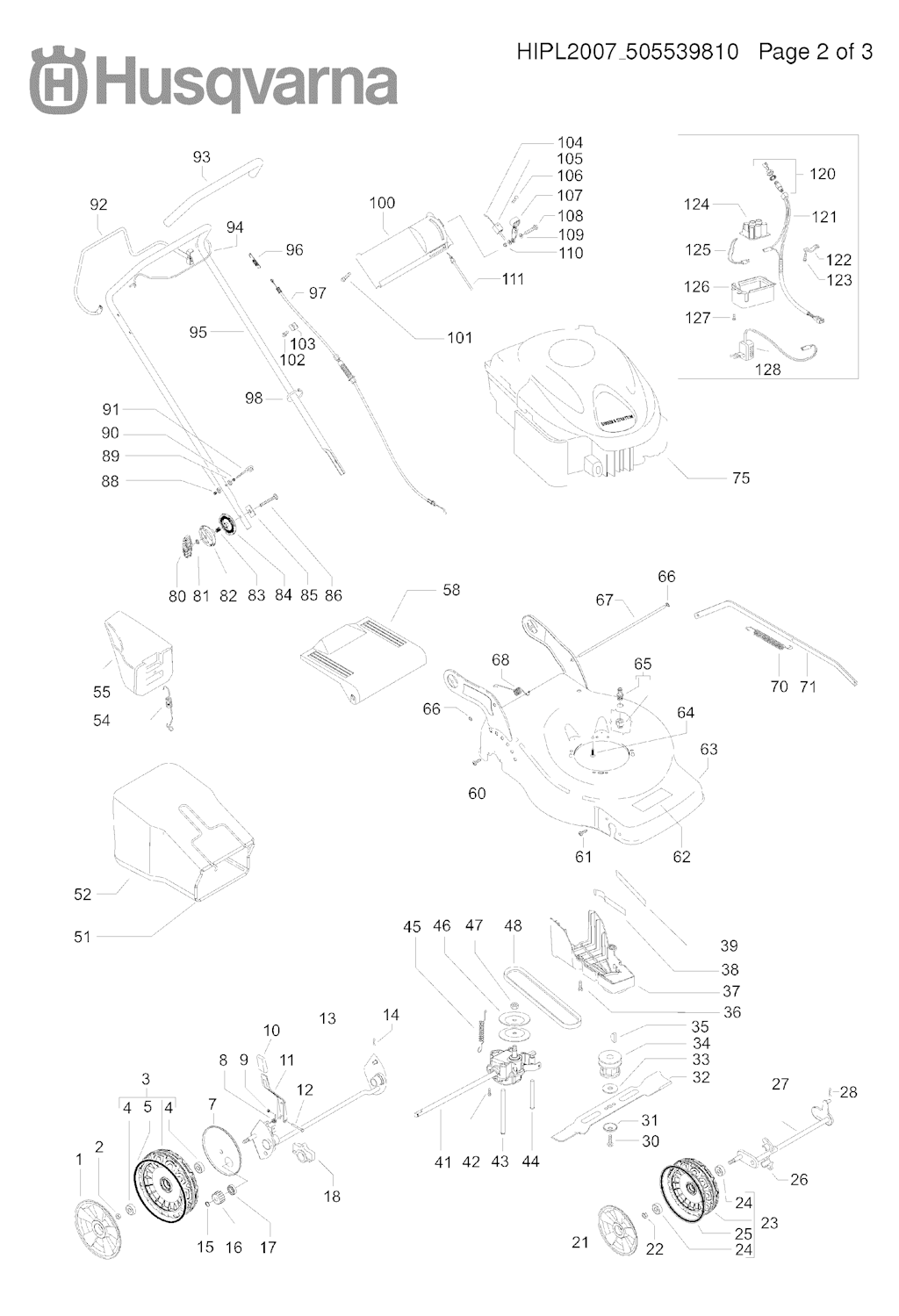 Explosionszeichnung Ersatzteile