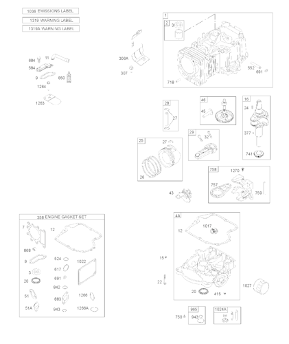 Husqvarna Motoren & Getriebe BRIGGS & STRATTON ENGINES (For US, AU and NZ only), 3319770004G1, 2019-09