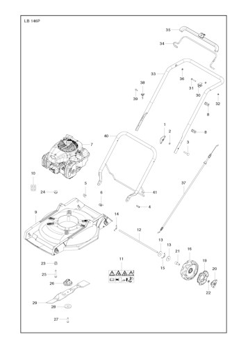 Husqvarna Rasenmäher gelegentliche Nutzung 967656201 LB 146P