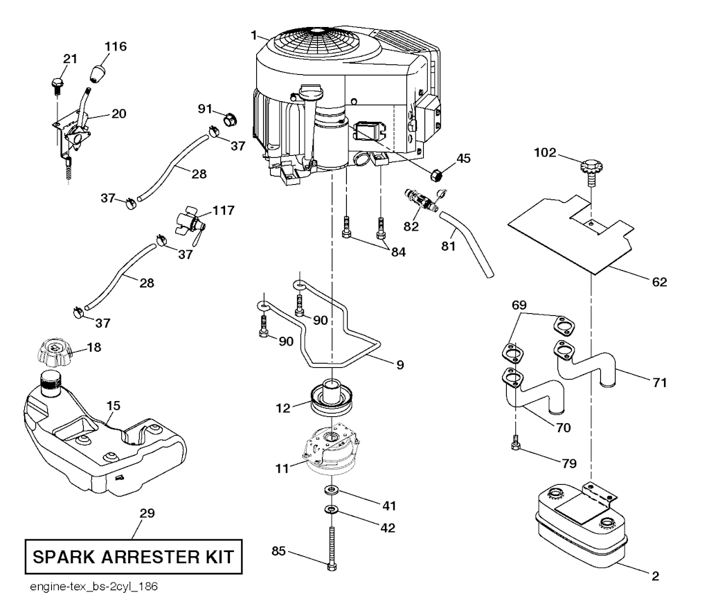 Explosionszeichnung Ersatzteile
