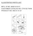 Husqvarna Gartentraktoren 96061018101 CTH150 Twin