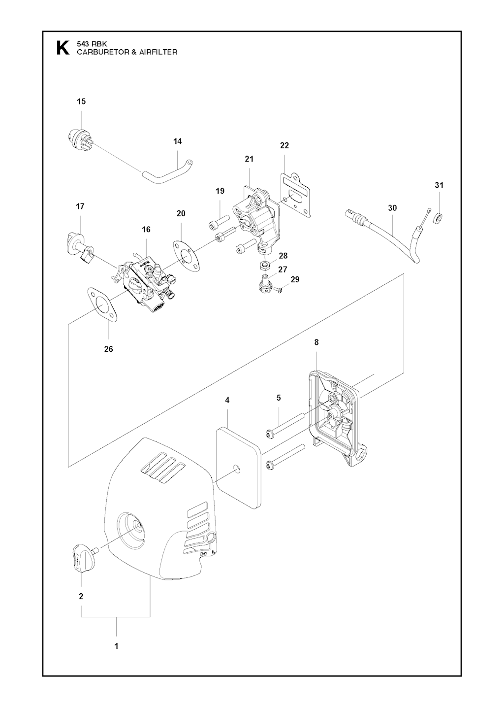Explosionszeichnung Ersatzteile