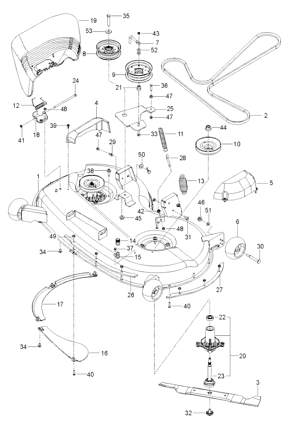 Explosionszeichnung Ersatzteile