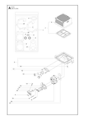 Husqvarna Trennschleifer 967682101 K 770