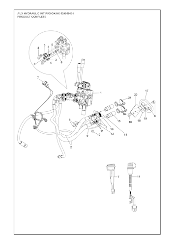 Husqvarna Zubehör für Aufsitzmäher AUX HYDRAULIC KIT P500DX/HX, 529958001, 2021