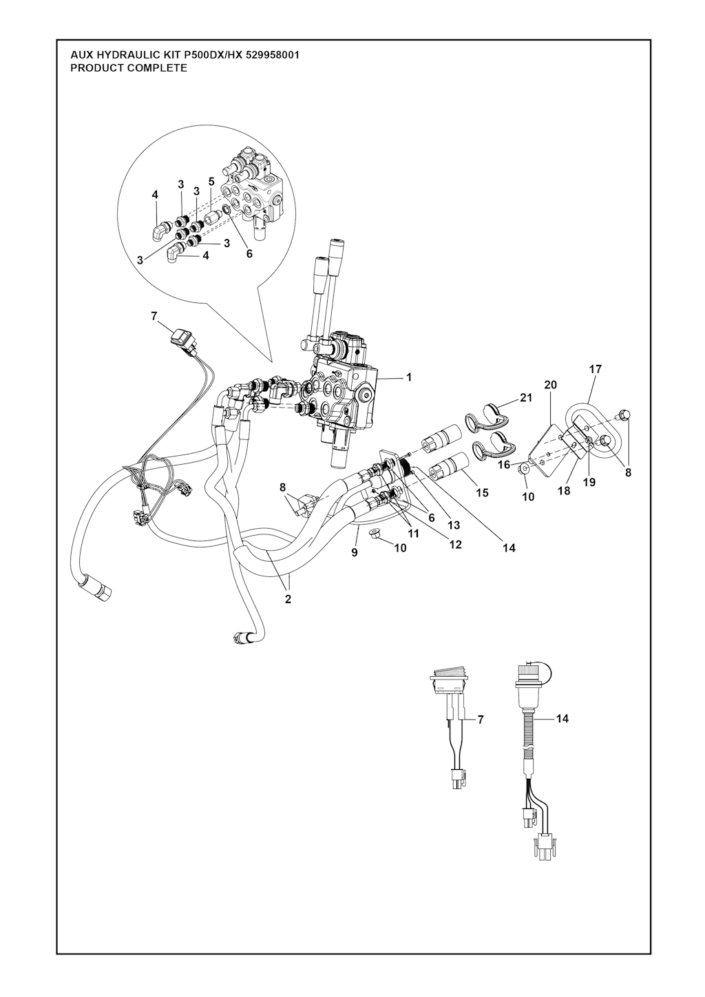 Explosionszeichnung Ersatzteile