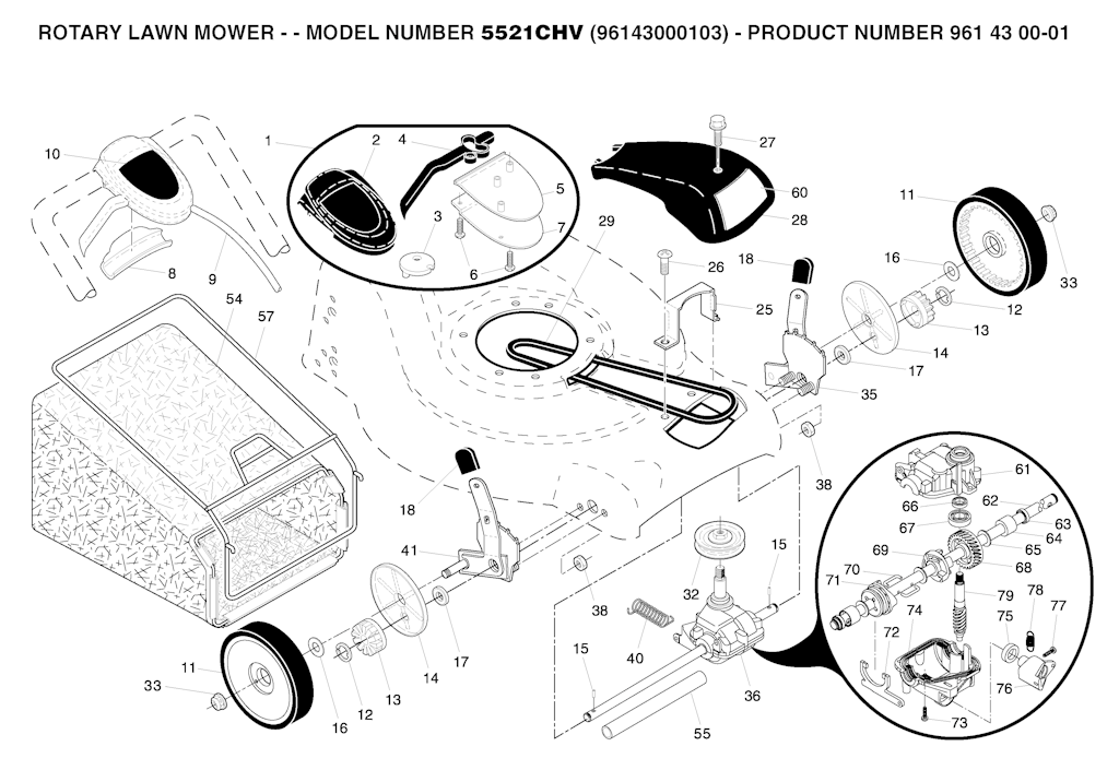 Explosionszeichnung Ersatzteile