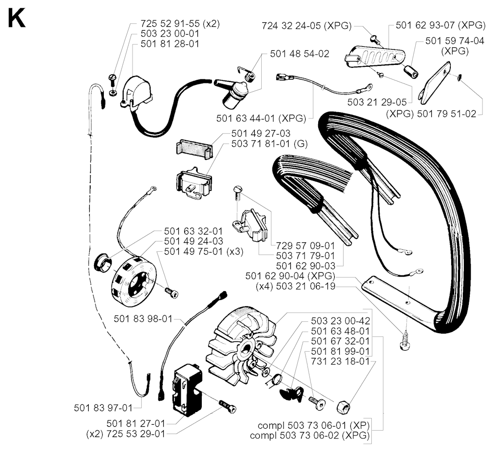 Explosionszeichnung Ersatzteile