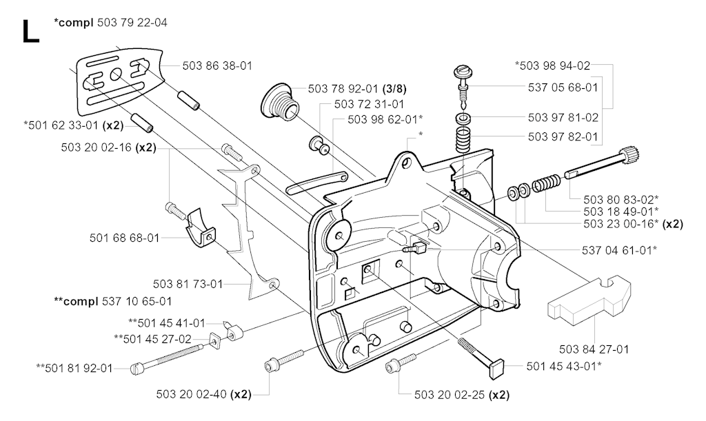Explosionszeichnung Ersatzteile