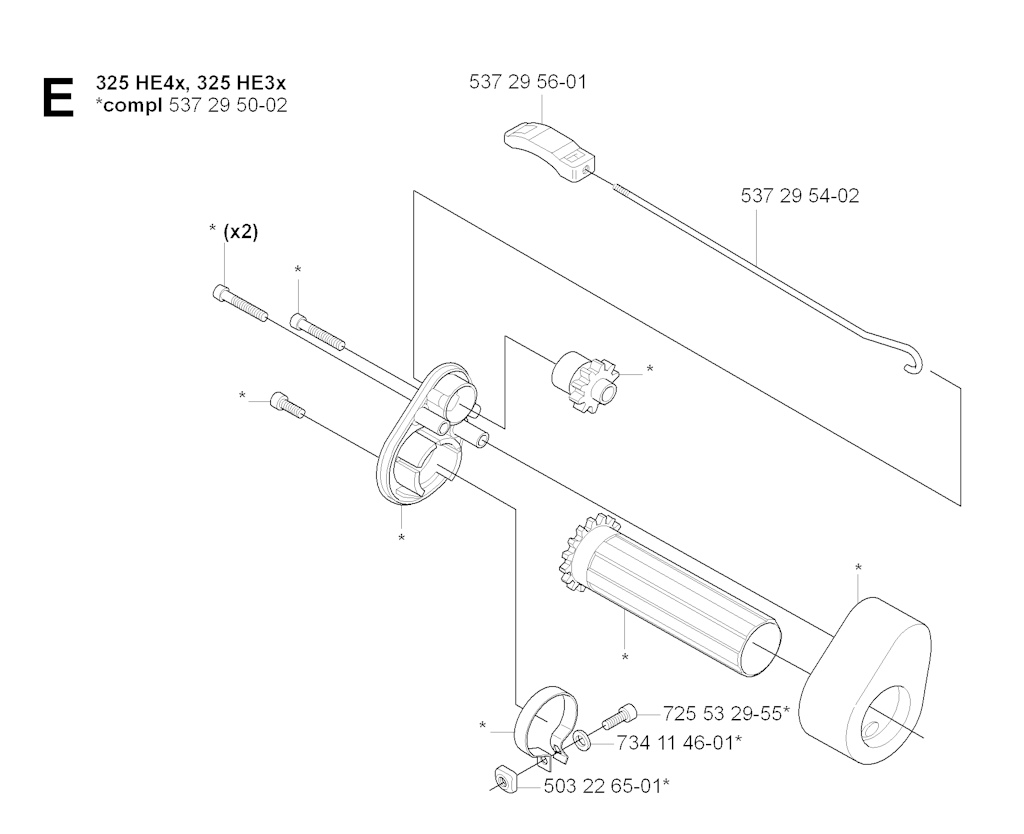 Explosionszeichnung Ersatzteile