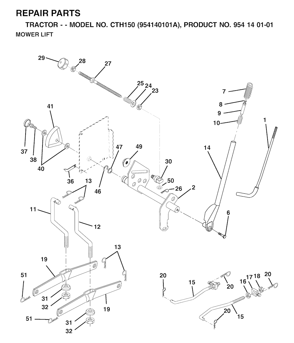 Explosionszeichnung Ersatzteile