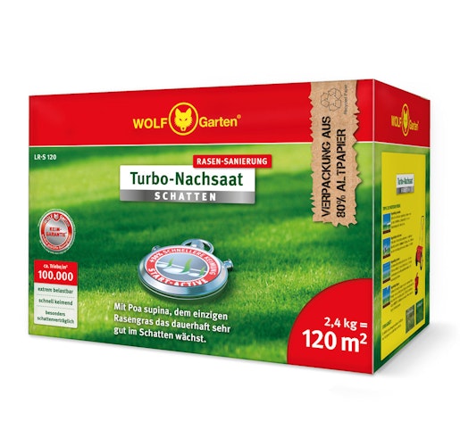 WOLF Garten - Turbo-Nachsaat Schatten 3826122 LR-S 120