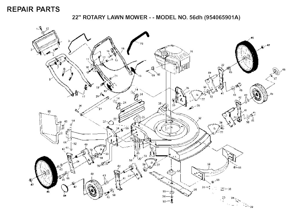 Explosionszeichnung Ersatzteile