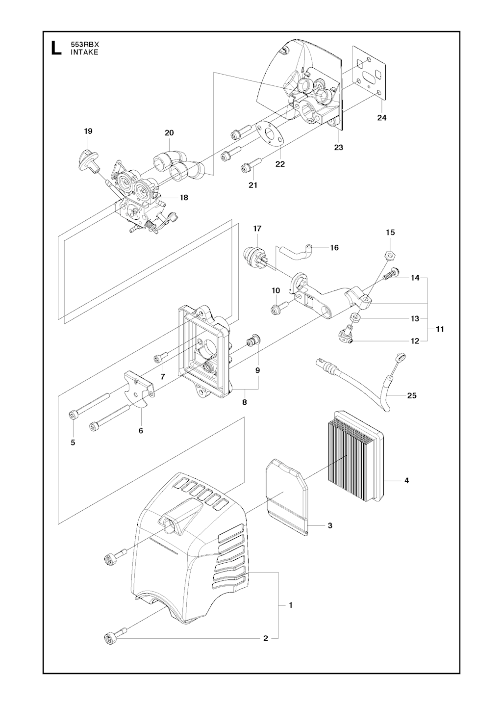 Explosionszeichnung Ersatzteile