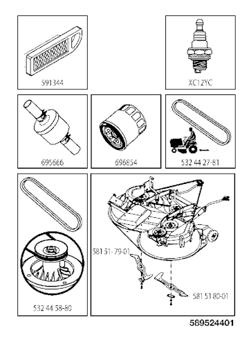 Husqvarna Gartentraktoren TC 142T, 96051014601, 2017-08